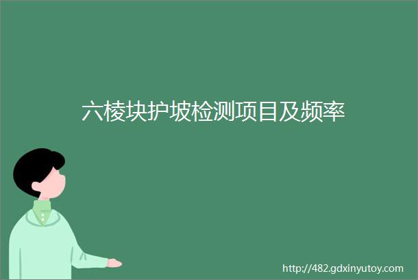 六棱块护坡检测项目及频率