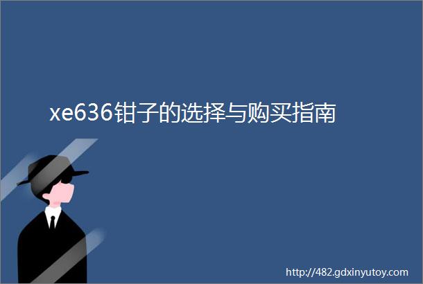 xe636钳子的选择与购买指南